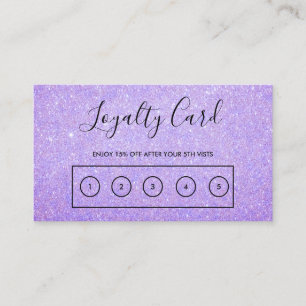 Visite Carte de fidélité personnalisée Lavender Faux Part