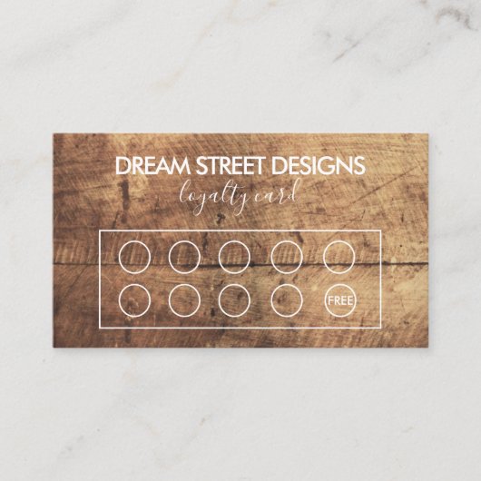 Visite Carte de fidélité personnalisée pour le grain de b (Devant)