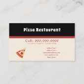 Visite Carte de fidélité Pizza Restaurant (Dos)