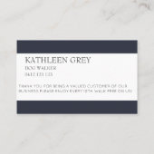 Visite Carte de fidélité pour animal de compagnie Rose Go (Dos)