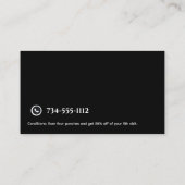 Visite Carte de Fidélité pour Entreprise de Services Auto (Dos)