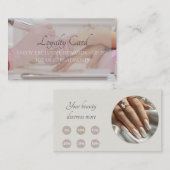 Visite Carte de fidélité pour le salon à ongles - Jusqu'à (Devant / Derrière)