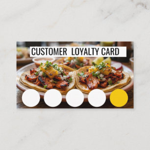 VISITE CARTE DE FIDÉLITÉ POUR TAQUERÍA - CLIENT