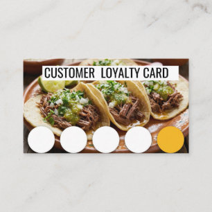 VISITE CARTE DE FIDÉLITÉ POUR TAQUERÍA - CLIENT