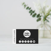 Visite Carte de Fidélité Professionnelle Moderne Logo Noi (Debout devant)