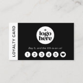 Visite Carte de Fidélité Professionnelle Moderne Logo Noi (Devant)
