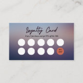 Visite Carte de fidélité professionnelle. Modifier le % e (Devant)