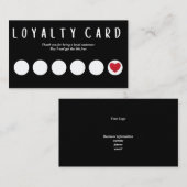 Visite Carte de fidélité professionnelle. Modifier le tex (Devant / Derrière)