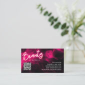 Visite Carte de fidélité QR Code du Salon de cils Pink Ne (Debout devant)