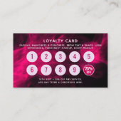 Visite Carte de fidélité QR Code du Salon de cils Pink Ne (Dos)