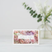 Visite Carte de fidélité QR Code Floral Moderne 5 (Debout devant)