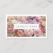 Visite Carte de fidélité QR Code Floral Moderne 5 (Devant)