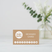 Visite Carte de Fidélité Récompense pour Logo Professionn (Debout devant)
