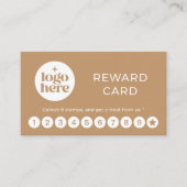 Visite Carte de Fidélité Récompense pour Logo Professionn (Devant)