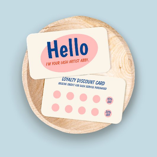 Visite Carte de fidélité Retro 10 Punch