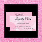 Visite Carte de fidélité rose Code QR Appréciation du cli