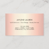 Visite Carte de fidélité Rose d'or pour papillon moderne (Dos)