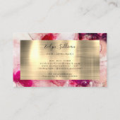 Visite Carte de fidélité rose violet (Dos)