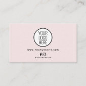 Visite Carte de fidélité Salon de Parties scintillant ros (Dos)