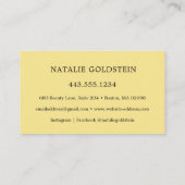 Visite Carte de fidélité Salon noir et or Lash Brow (Dos)