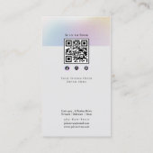 Visite Carte de fidélité simple Holotel Pastel Instagram (Dos)