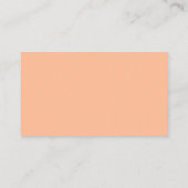 Visite Carte de fidélité simple Peach Logo (Dos)