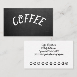 Visite Carte de fidélité simple professionnelle pour café