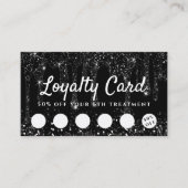 Visite carte de fidélité simulée à la parties scintillant (Devant)