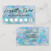 Visite carte de fidélité texture opale (Devant / Derrière)