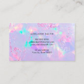 Visite carte de fidélité texture opale violet (Dos)