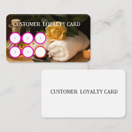 VISITE CARTE DE FILITÉ CLIENT SPA (Devant / Derrière)