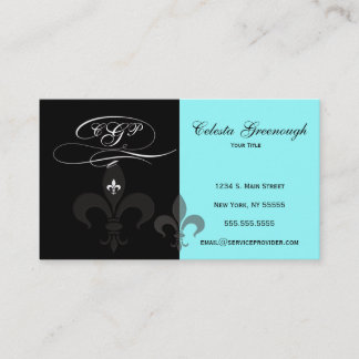 Visite Carte de Fleur de Lis Profile