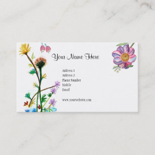 Visite Carte de fleurs fraîches
