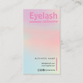 Visite Carte de flux client Hologram tendance Eyelash Ext (Devant)