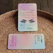 Visite Carte de flux client Hologram tendance Eyelash Ext