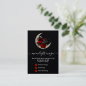 Visite Carte De Gamme De Produits Noirs Sur Lune (Debout devant)