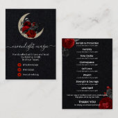 Visite Carte De Gamme De Produits Noirs Sur Lune (Devant / Derrière)