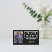 Visite Carte de garde de sécurité personnalisée avec phot (Debout devant)