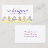 Visite Carte de garde d'enfants et de garde d'enfants (Devant / Derrière)