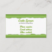 Visite Carte de garde d'enfants et de garde d'enfants en  (Dos)