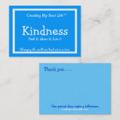 Visite Carte de gentillesse - bleu (Devant / Derrière)