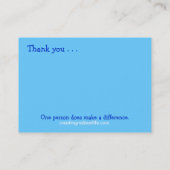 Visite Carte de gentillesse - bleu (Dos)