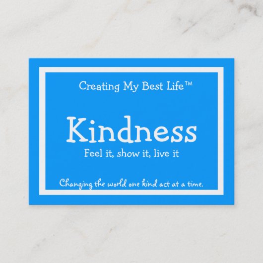 Visite Carte de gentillesse - bleu (Devant)