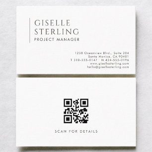 Visite Carte de gestionnaire de projet simple moderne et