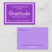 Visite Carte de gratitude (Devant / Derrière)