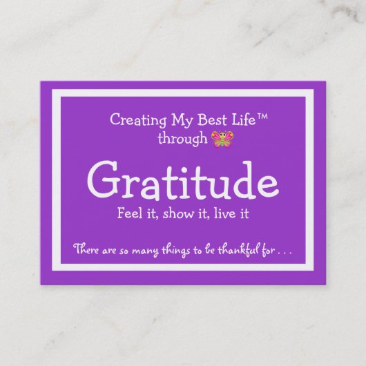 Visite Carte de gratitude avec le papillon mignon (Devant)