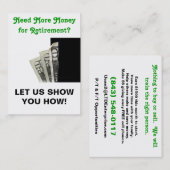 Visite Carte de grésillement - montrons-vous ! (Devant / Derrière)