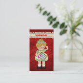 Visite Carte de griffonnage de bande dessinée d'amusement (Debout devant)