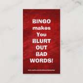 Visite Carte de griffonnage de bande dessinée d'amusement (Dos)