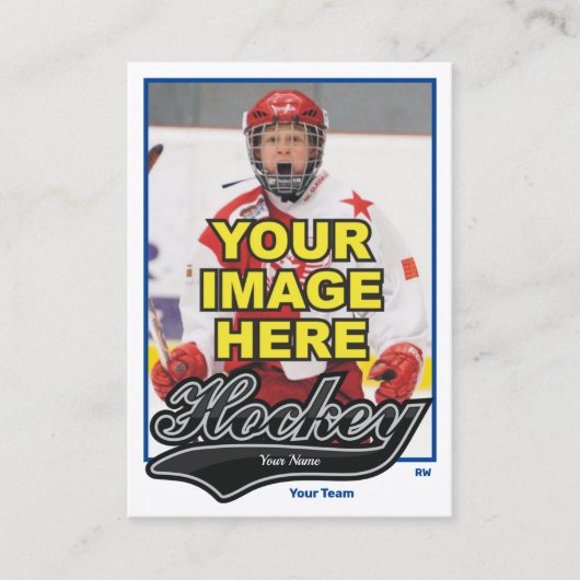 Visite Carte de hockey de défense (Devant)